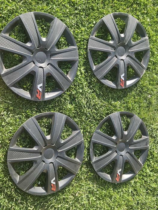 4 x kołpaki 15" cali VR Carbon Black wyprodukowane w Polsce