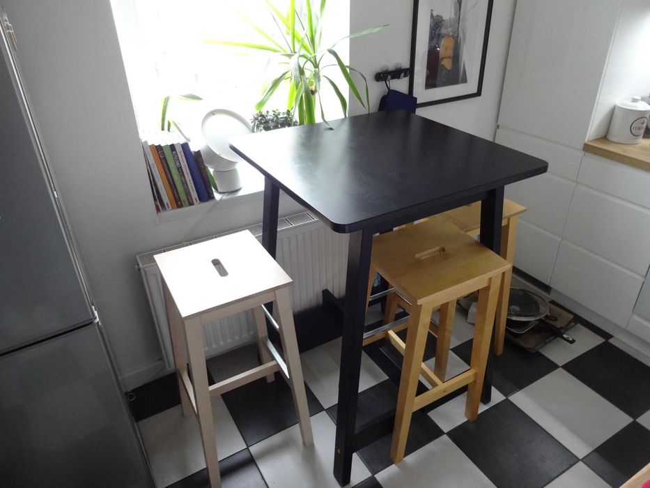 stol barowy czarny Ikea