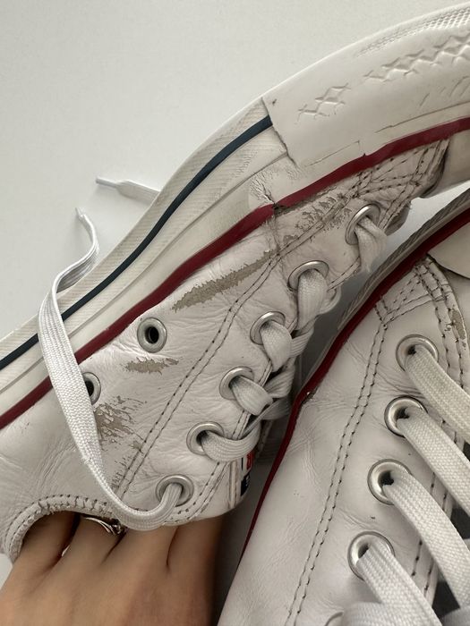 Converse Chuck Taylor All Star – skórzane trampki unisex białe
