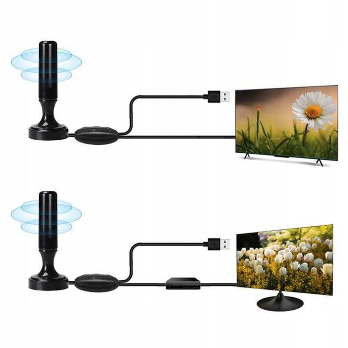 MOCNA ANTENA POKOJOWA do telewizji naziemnej dvbt2 ///