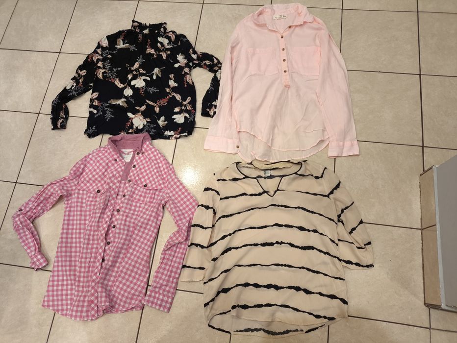 Ogromny zestaw ubrań bluzki koszule damskie eleganckie nowa  marynarka