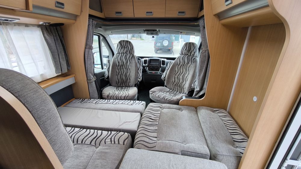Ducato-Laika 3000cc 160cv full extras, AC cama, suporte moto