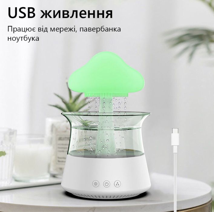 Нічник Гриб, зволожувач повітря