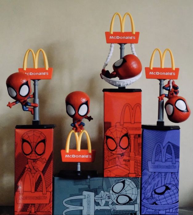 4 bonecos Spider-Man