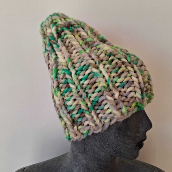czapka handmade wełna merino