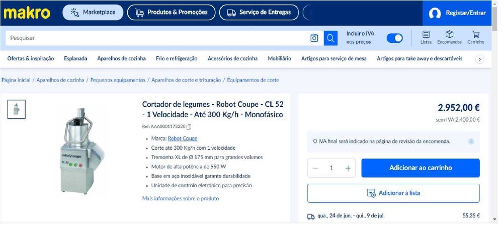 Robot coupe CL52 como nova.