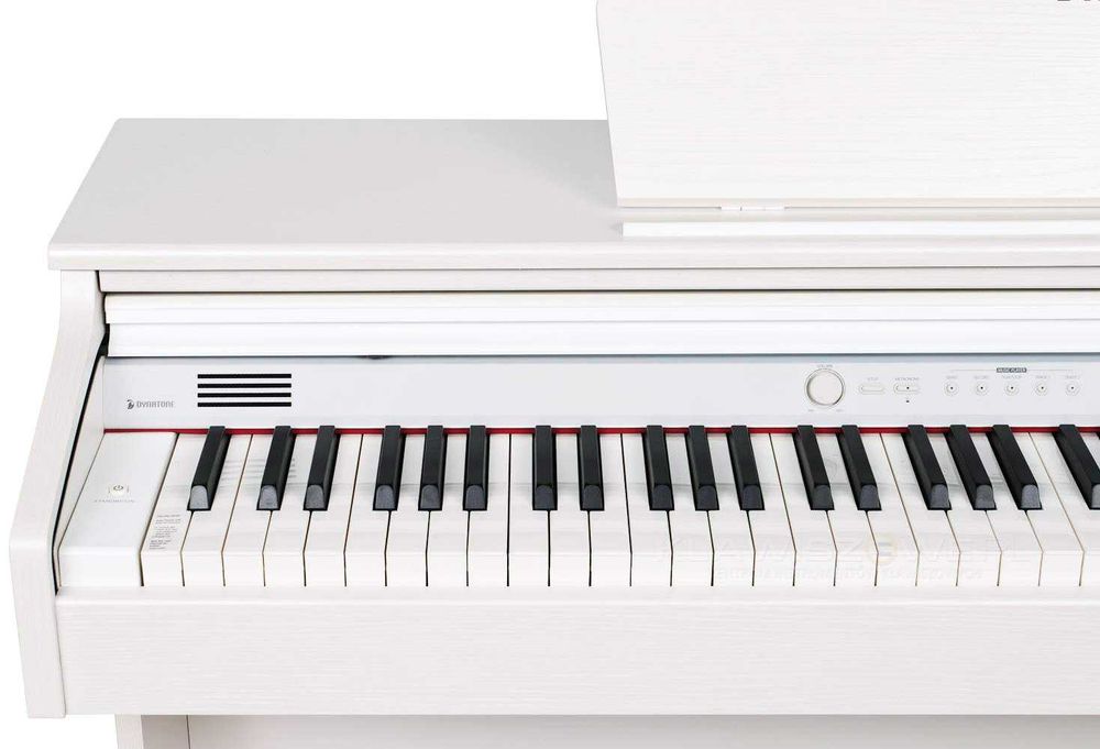DYNATONE SLP-150 WH Białe Pianino + Ława+Słuchawki | ZESTAW