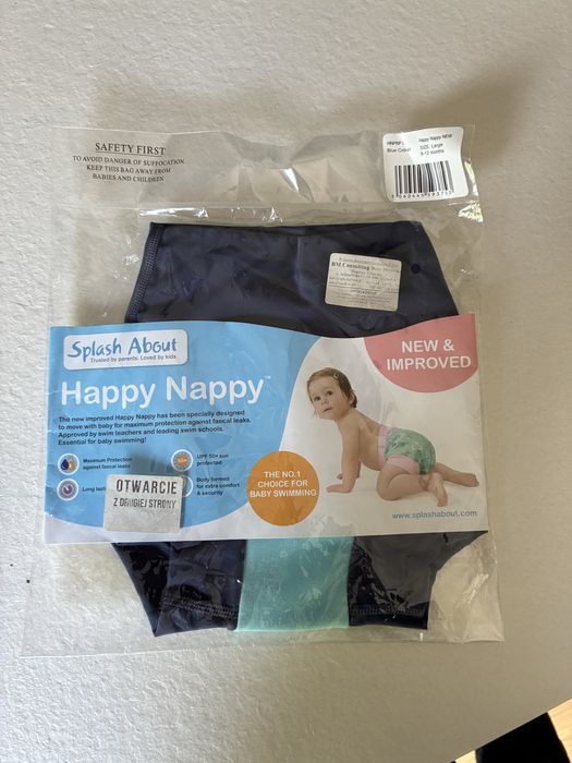Happy Nappy nowa niebieska L