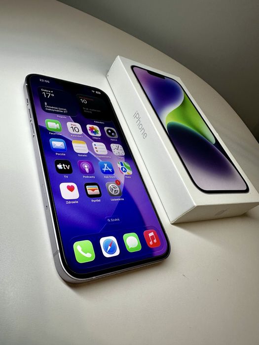 iPhone 14 Plus -128 GB - kolor fioletowy - caly komplet -  Szczecin