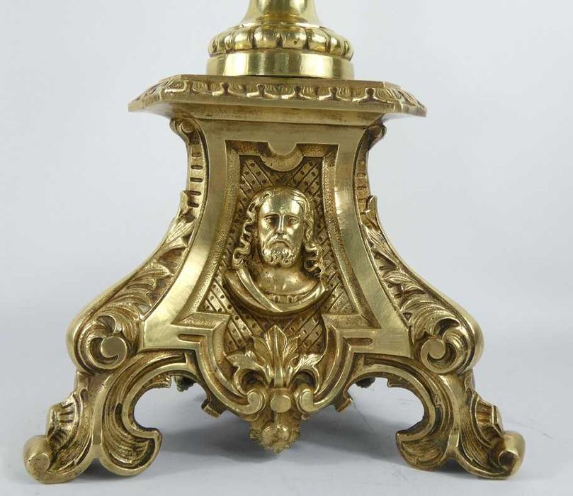 LICHTARZ świecznik mosiądz Jezus Maryja Oko Amor 72 cm PASCHAŁ