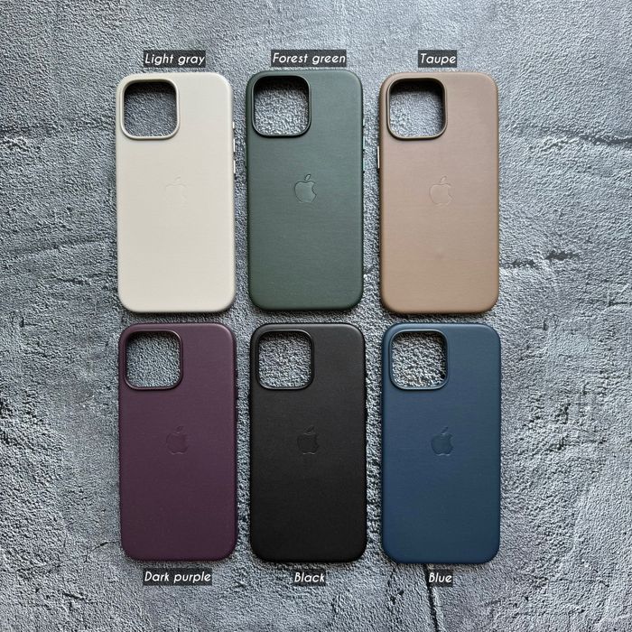 Шкіряний чохол для iPhone 16-16 Pro Max Leather Case MagSafe