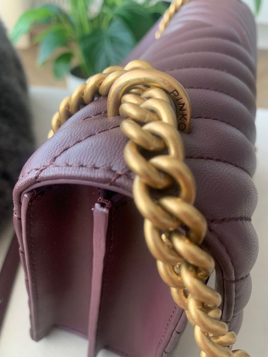 Torebka Pinko bordowa