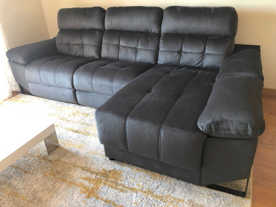 Sofá Chaise Longue com 2 lugares Relax com Motor - Como Novo