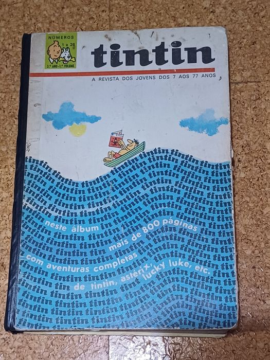 Revistas Tintin encardenadas e soltas