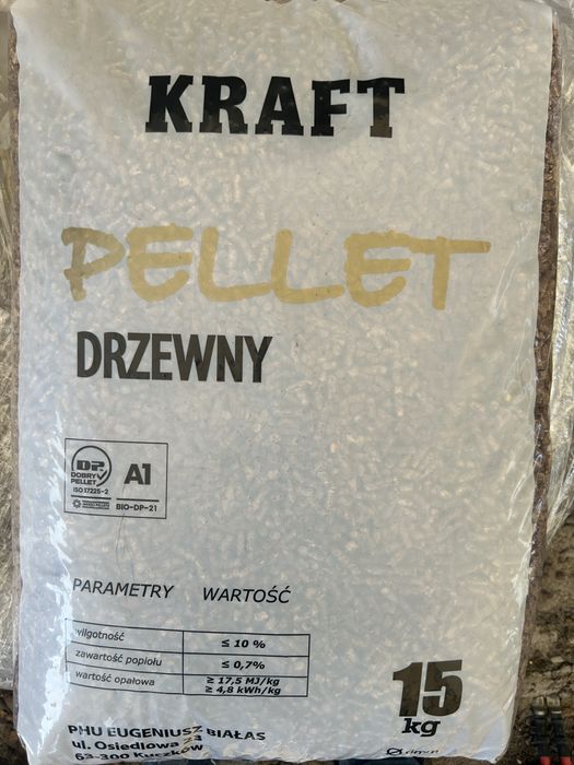 Pellet drzewny Kraft A1 paleta 1005kg