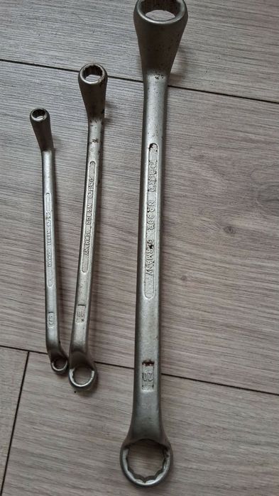 Niemieckie Klucze Oczkowe odgięte PADRE nr.802 GERMANY-3 szt.