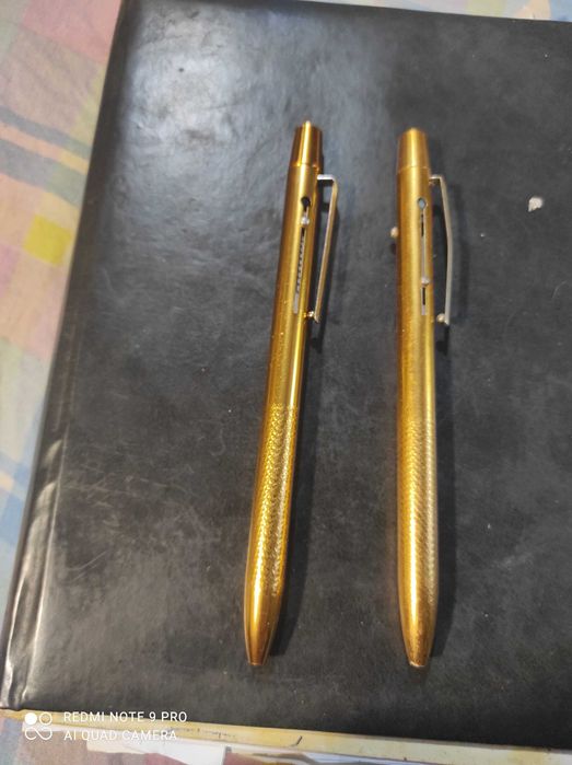 авторучка трехцветная позолоченная СССР