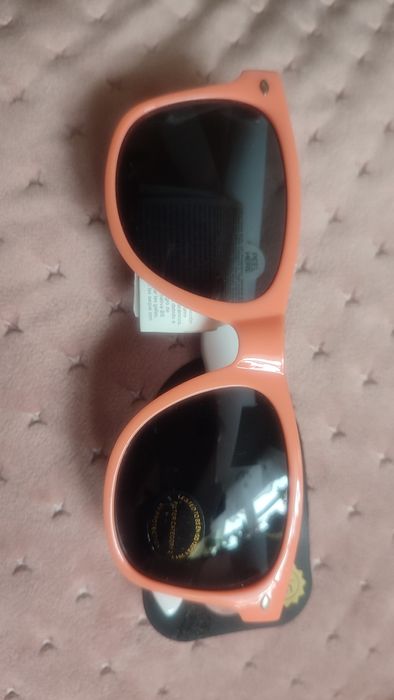 Okulary przeciwsłoneczne koralowe Primark nowe z metką