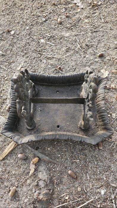 Raspador de botas em ferro fundido