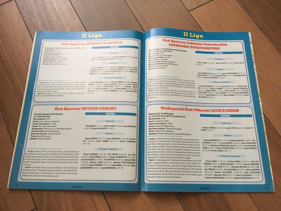 Skarb kibica - Liga Polska 2000/01