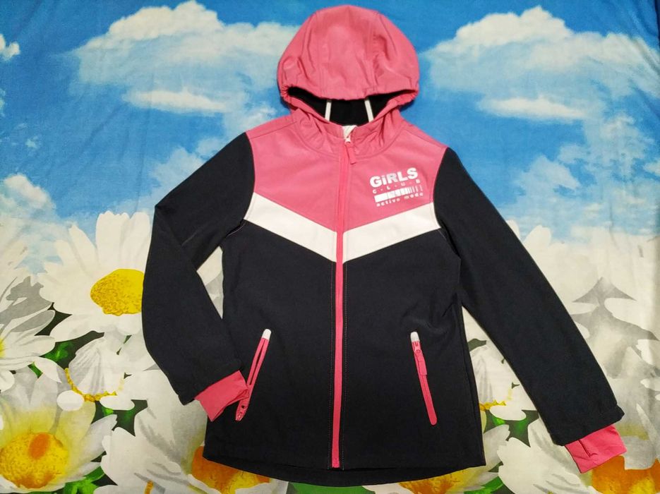 Брендова,стильна,термо куртка софтшелл для дівчинки 9-10 р-Y.F.K.