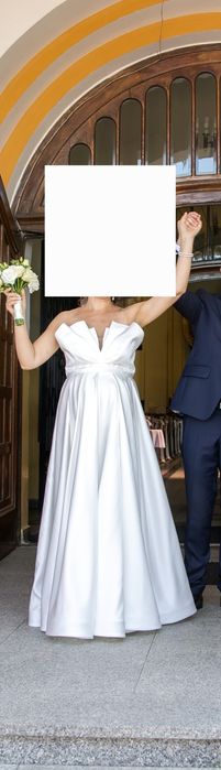 Suknia ślubna Avenue 36/38 (może być na brzuszek ciążowy)