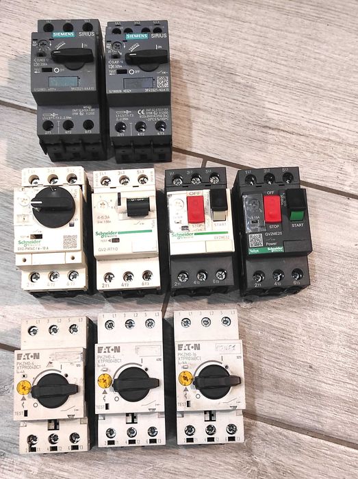 Автомат захисту  Shcneider  Eaton  4-6-10А/Siemens 16-25-32А двигатель