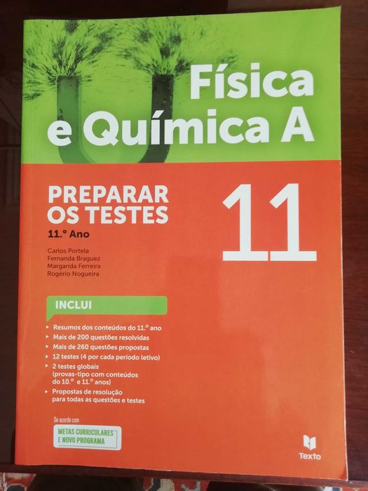 livro Fisica e quimica 11 ano mais 200 exercicios resolvidos