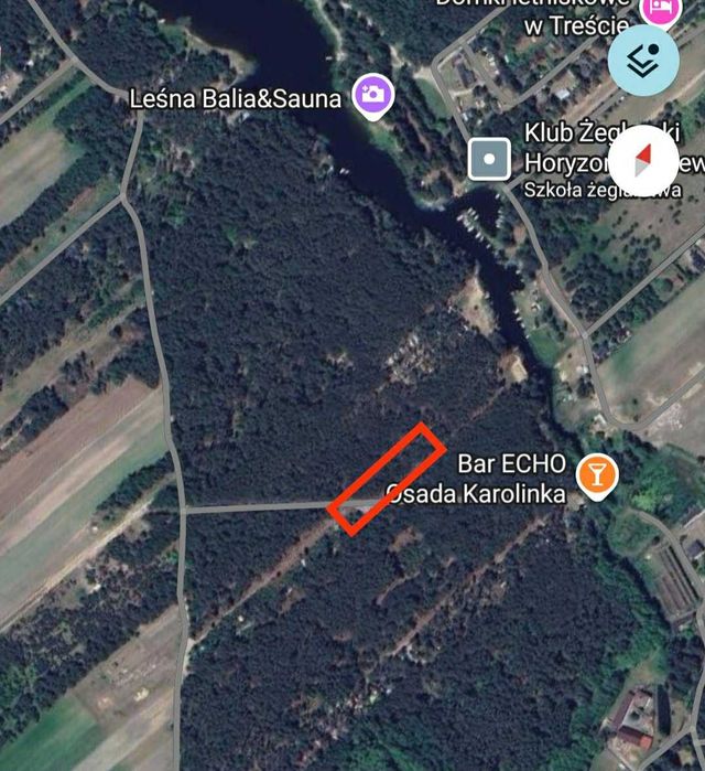 Działka leśna blisko Zalewu