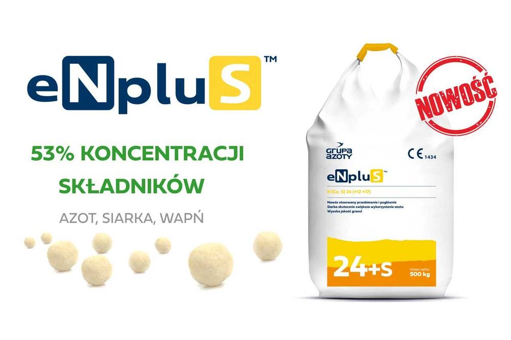 nawóz azotowo-siarkowo-wapniowy eNpluS  BB500kg azot siarka