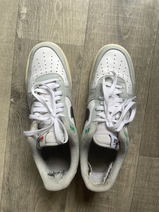 Кроссовки Nike Air Force 1 07 lv8 Low (Grey/White/Black) / Оригинал Найк Аир Форс DZ2522-001