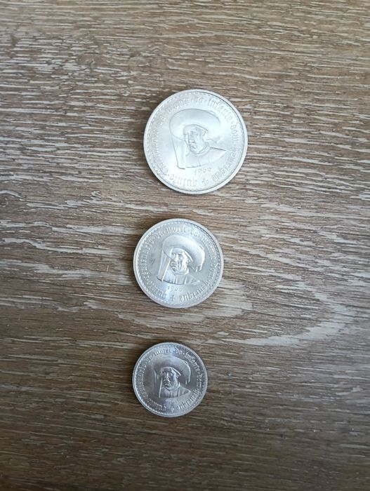 Conj. Moedas prata D. Henrique