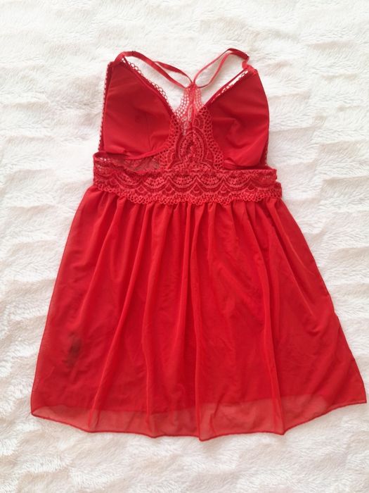 Червоний  пеньюар розмір S