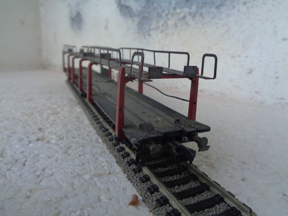 1:87 Fleischmann Vagão porta carros articulado comboio da DB