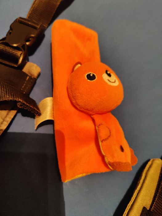 Mochila Manduca verde seco e azul cinza