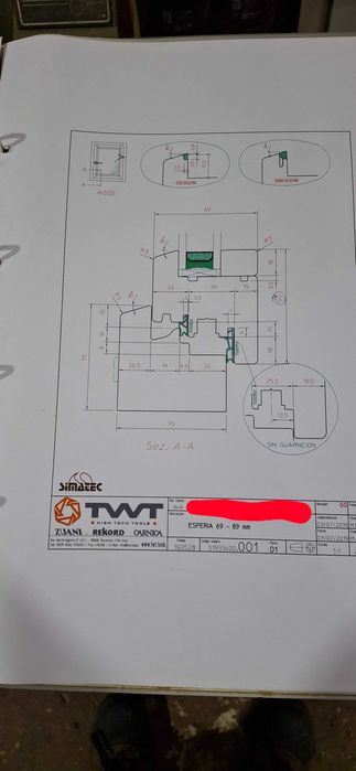Frezas janelas madeira com certificado