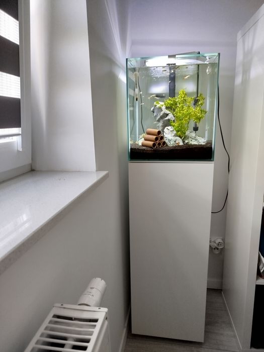 Akwarium kostka z szafką 49l