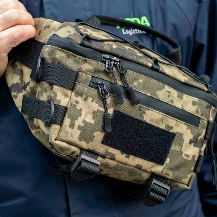 Тактична сумка бананка чоловіча поясна на груди TACTIC-1 ПІКСЕЛЬ