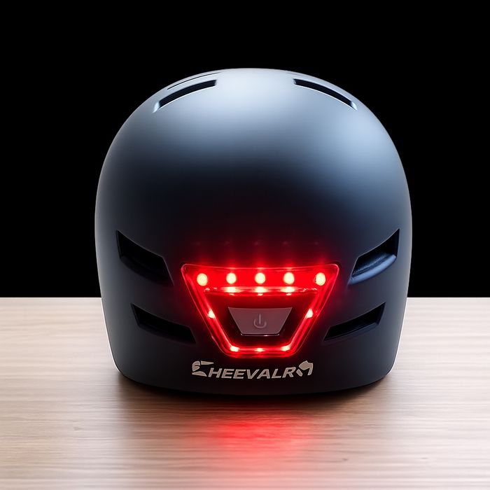 Kask LED NOWY  L  na rower hulajnogę z oświetleniem USB