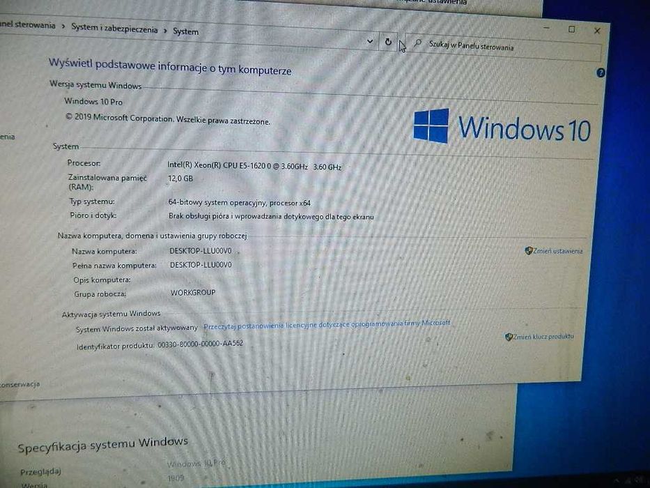HP Z420 WorkStation Xeon E5-1620 pamięć 12GB DDR3 1TB Quadro