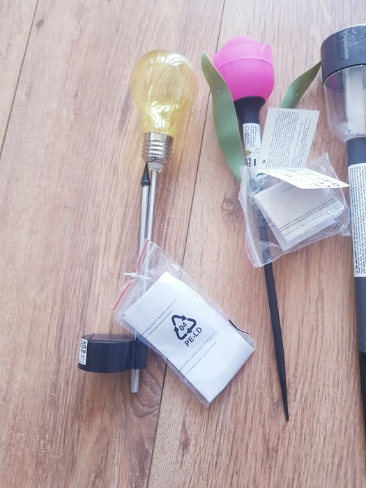 Nowe lampy lampki solarne marki Dealz 3 sztuk
