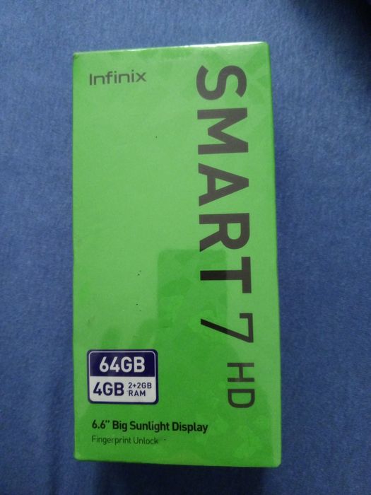 Smartfon infinix Smart 7 HD 4/64GB nowy, nieużywany, nierozpakowany.