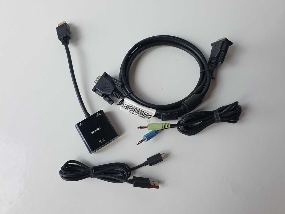 кабель  HDMI to VGA  звук 3.5mm  USB Power + HP VGA