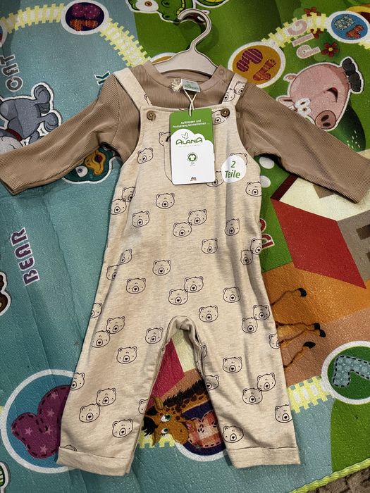 Комплект Комбєз+трикотажна кофта 68р