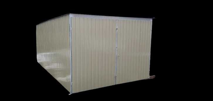 Garaż blaszany, schowek budowlany 3x5 II gatunek KONSTRUKCJA OCYNK