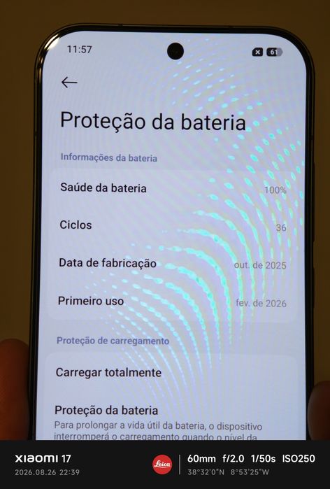 Xiaomi 17 256gb - muito bom estado fatura e garantia com capa