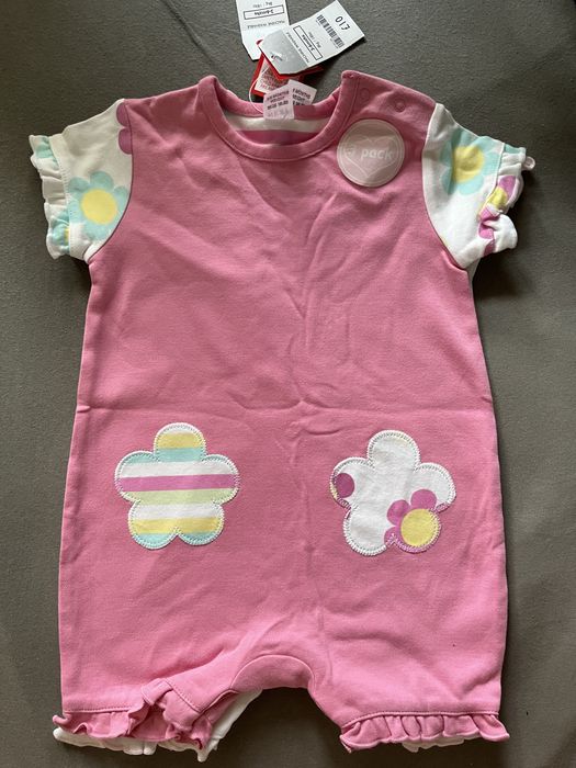 Rampersy NEXT 3pak Nowe z metką 3-6m