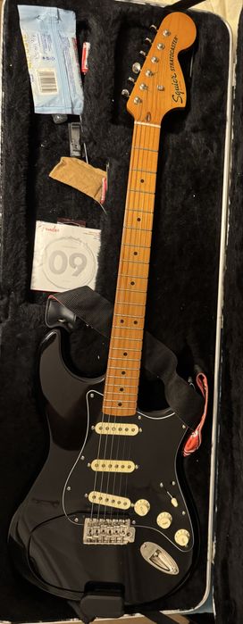 Fender Squier Vibe 70s z GK-5 Fender US Fat50 + klucze blokowane Goth