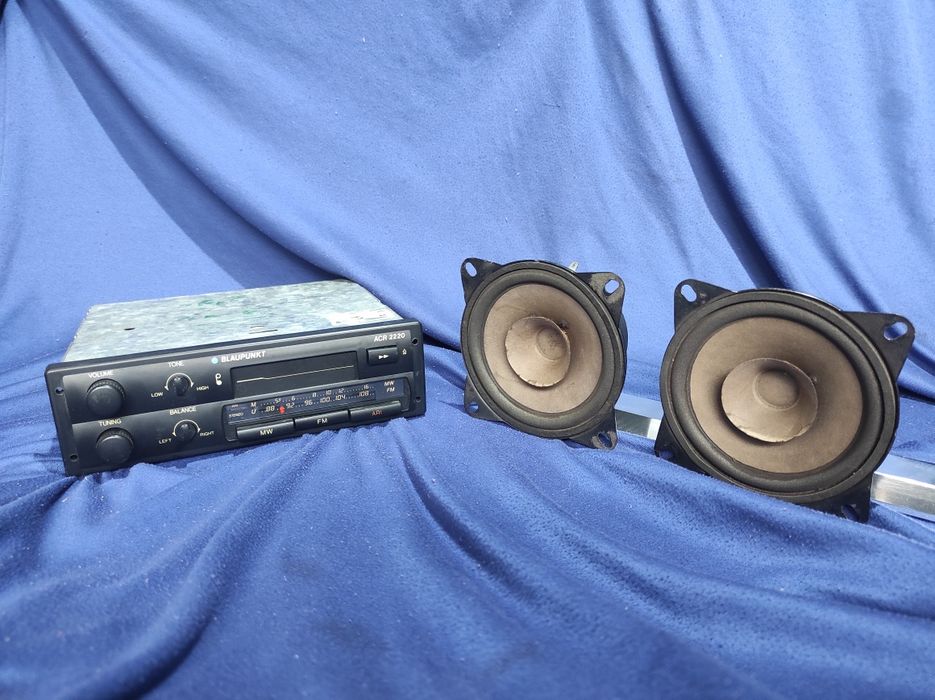Radio Blaupunkt ACR 2220 + Głosniki Blaupunkt IC104 Mercedes W124, 190 W201 Fiat Audi BMW E30
