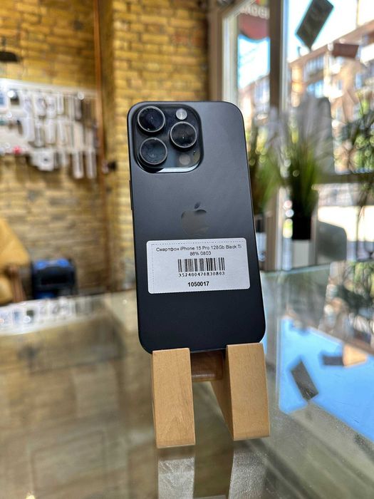 iPhone 15 Pro 128Gb Black Titanium | Гарний Стан | АКБ 86% | Гарантія